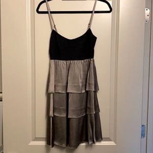 Theory Adreda Serenity mini dress blk/gray size S